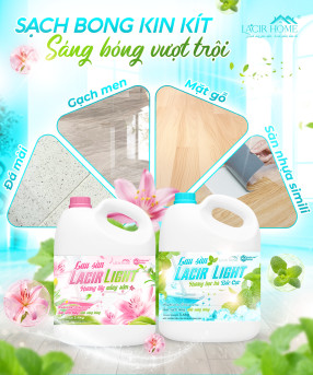 Lau sàn lacir light hương ly nắng sớm 3.4kg (Can 3.4kg)