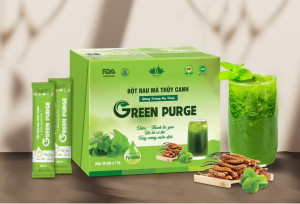 Bột rau má thủy canh đông trùng hạ thảo (Green Purge) Hộp 30 gói