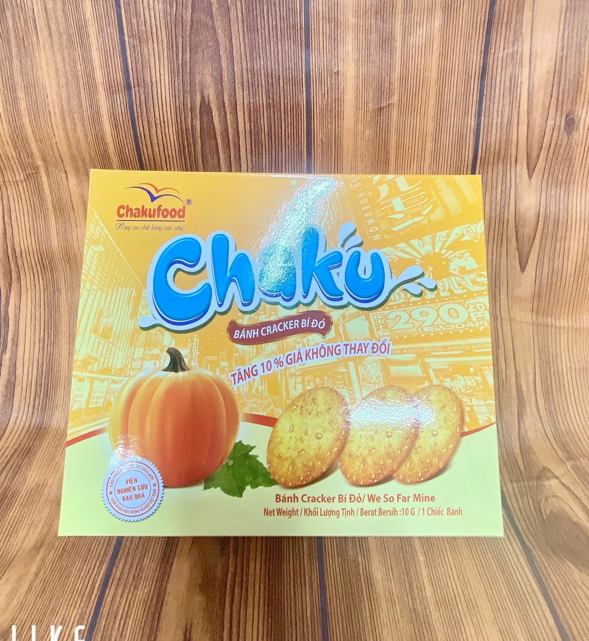 Bánh bí đỏ Chaku hộp 350g