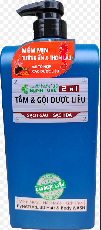 Tắm Gội Dược Liệu ByNATURE 2 in 1 SẠCH GÀU - SẠCH DA 600g