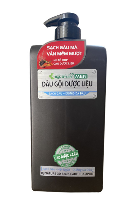 Dầu Gội Dược Liệu ByNATURE MEN Sạch Gàu - Dưỡng da đầu 600g