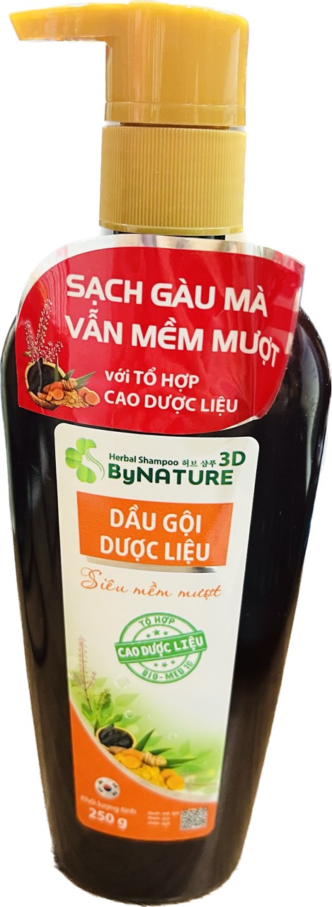 Dầu Gội Dược Liệu Siêu Mượt ByNature 250g có vòi