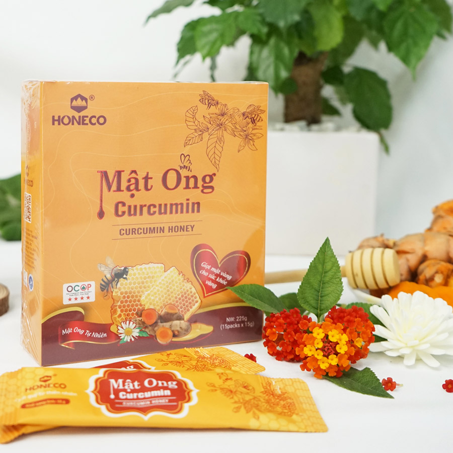 Mật ong Curcumin hộp 15 gói